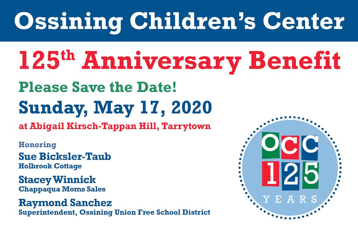 Image 1 Join us Tuesday, July 23, at 4:00 pm at 32 State Street in Ossining for our groundbreaking for the new home of the Ossining Children's Center: the Rebecca and Arthur Samberg Building. This is an exciting moment for the Greater Ossining Community, especially our working families. Having all of OCC's programs at one site will be a great improvement in our service to children and parents.
